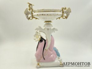Статуэтка Восточная красавица. Россия, частный завод, 19 век. Фарфор, роспись.