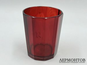 Стакан рубинового стекла. Зап. Европа, 19 век.