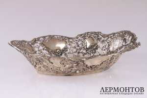 Блюдо, фруктовница. Серебро 800 пробы. Израиль