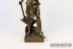 Скульптура. Кузнец. Бронза. Jean-Baptiste Germain. Франция.