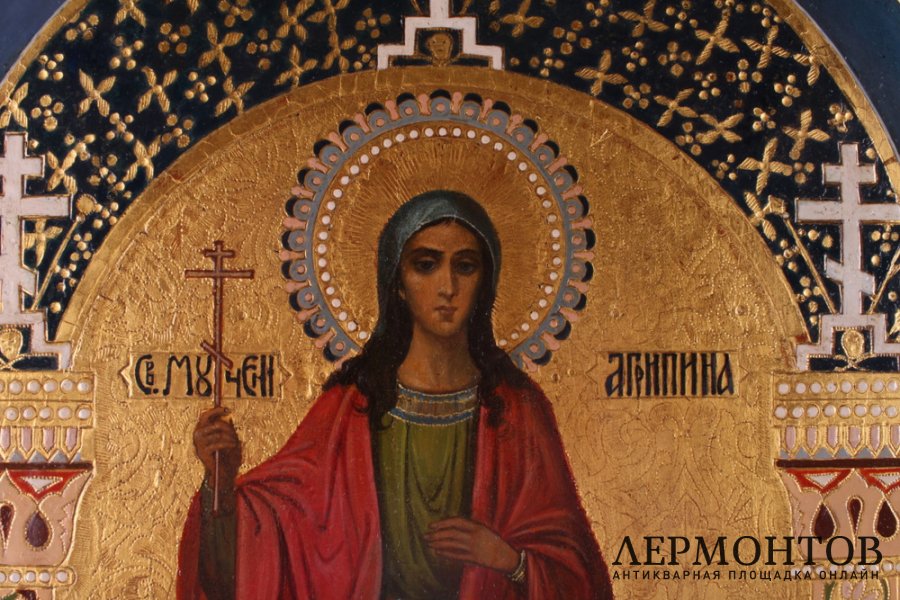 Икона Св. Великомученница Агриппина. Россия. Нач. 20 в.