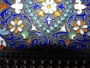 Портсигар. Густав Клингерт. Серебро 84. Российская империя