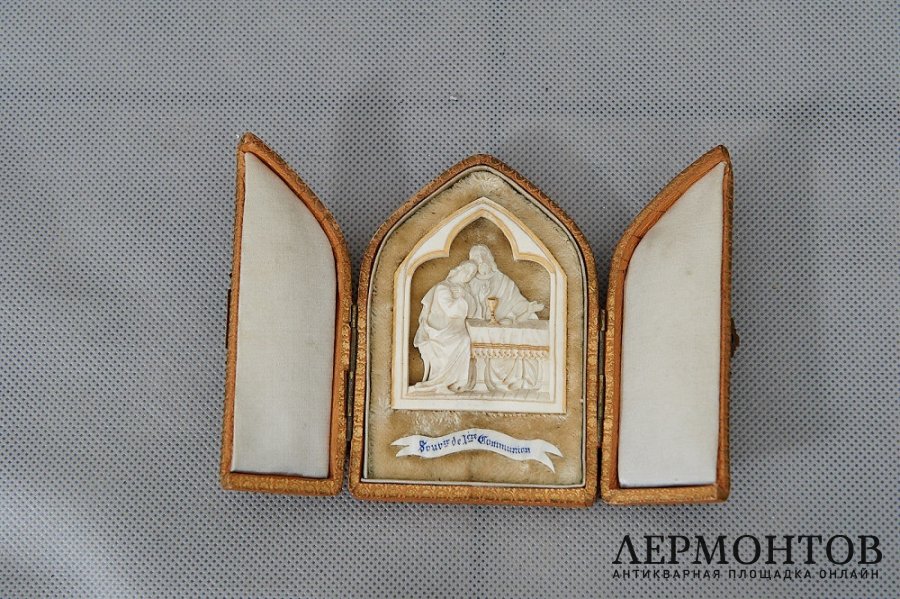 Складень.Перламутр, Европа, XIX век.