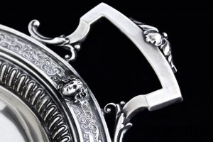 Ваза в стиле ампир с маскаронами. Серебро 800 пробы. Германия