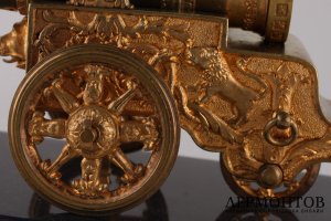 Настольная скульптура Царь-пушка по модели В.П.Крейтана. Россия, XIX в.