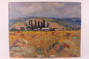 Картина из серии Природа N1. Чурсин К.Н. Картон, масло. XX в.