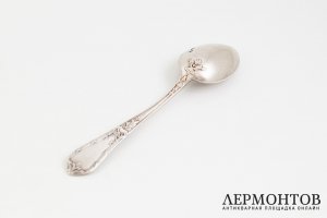 Чайные ложки 4 шт. Российская Империя, Н. Павлов, 1908-1917 гг.  Серебро 84 пробы.