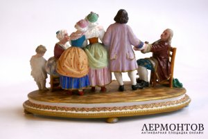 Фарфоровая композиция Сватовство. Франция, мастерская Jeane-Marie Gille, 1840-60e