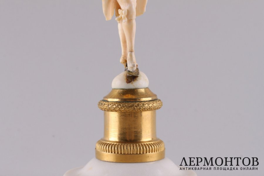 Статуэтка Моцарт. Кость, бронза, мрамор. Европа, середина XIX века