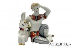 Статуэтка. Иванушка с коньком-горбунком. СССР, ЛФЗ, 1960-е годы