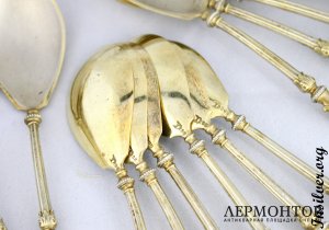 Набор для мороженого Koch & Bergfeld. Серебро 800. Германия