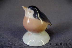 Статуэтка. Снегирь.  Фарфор. Royal Copеnhagen. Дания. XX в.