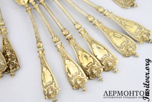 Набор для мороженого Koch & Bergfeld. Серебро 800. Германия