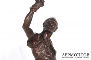 Скульптура Соколиная охота. Франция, Париж, автор модели P.-J. Mene. 2 пол. 19 в. Бронза.