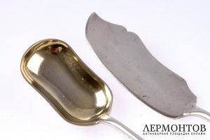 Набор для закусок. Серебро 84. Российская империя