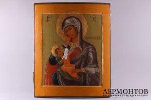 Икона Утоли мои печали. Россия, 19 век, Мстера. Дерево, левкас, темпера.е