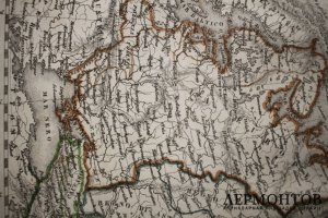 Карта. Российская империя в Европе, Азии и Америке. 1860г. Чивелли. 