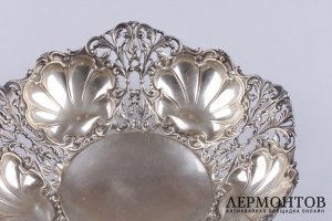 Ваза ажурная. Серебро 875 пробы. Европа