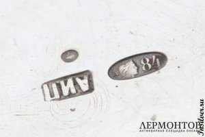 Чайно-кофейный сервиз. А. Пискарев. Серебро 84. Россия