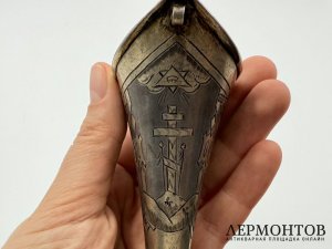 Рожок для кормления ребенка. Россия, 1890 г. Серебро 84 пробы.