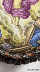 Икона Воскресение Христово. Россия, Софрино, 2000-е гг. Серебро 925 пробы, финифть.