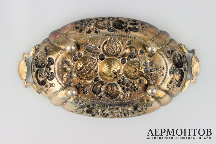 Ваза ажурная. Серебро 800 проба. Европа, XX век.