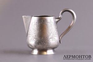 Молочник. Серебро 84 пробы. Россия, Москва, мастерская Соколова В.Т.