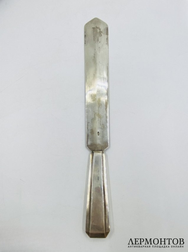 Нож для писем и бумаг. Серебро 84 пробы, Россия, 1899–1908 годы