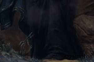Пласт Девушка с кувшином. Фарфор, живопись. Германия, KPM, худ. Emil Teschendorff.