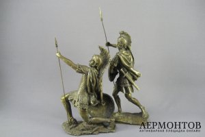 Композиция Спартанцы. Бронза, патинирование. Франция, ХХ век. 