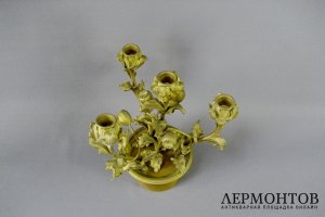 Канделябр Маки. Бронза. Европа XIX век. 