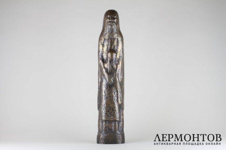 Скульптура Еврей с дочерью. Бронза. Америка, 1964 год.