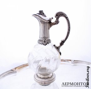 Декантер Canaux. Серебро 950. Франция