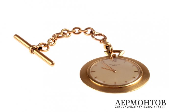 Открытые карманные часы Patek Philippe. Золото 750. Швейцария