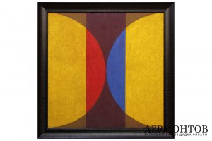 Картина. Композиция. 1980-90-е гг. Неизвестный художник. Холст, масло.