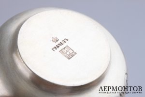Солонка. Братья Грачевы. Серебро 84 пробы. Российская империя