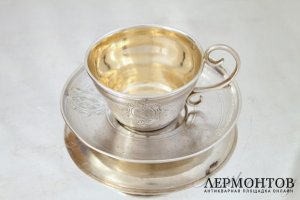Кофейная пара Collet. Серебро 950
