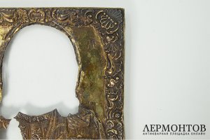 Оклад для иконы Господь Вседержитель. Россия, мастер Бородулин М., 1842 год. Серебро.