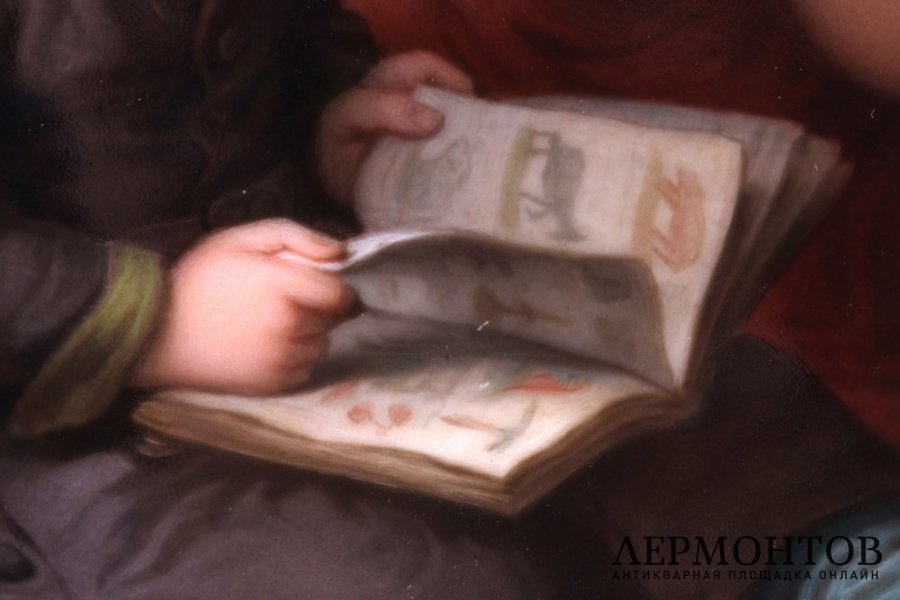 Пласт Дети с книгой. Фарфор, живопись. KPM. Германия