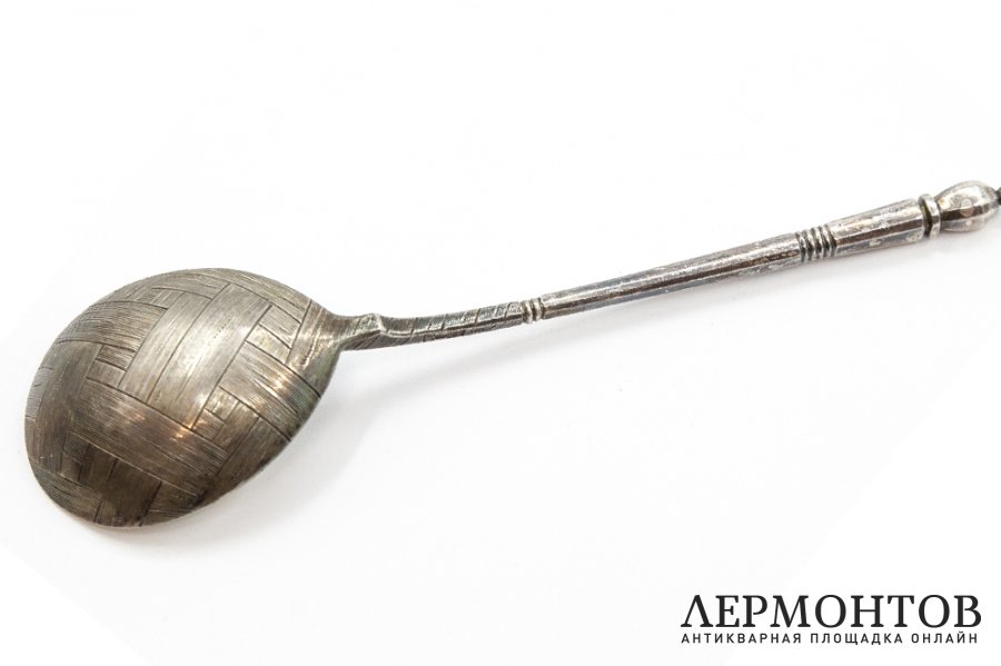 Ложка в русской технике Лыко. Российская Империя, мастер И. Алексеев, 1891 г. 