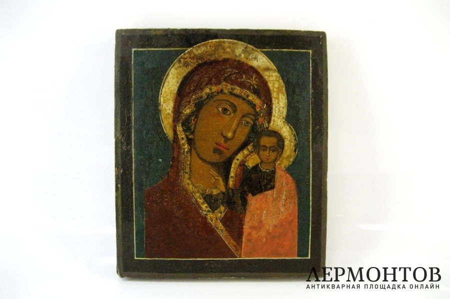 Икона. Образ Пресвятой Богородицы. Дерево, темпера, бронза. Россия, XVIII век.