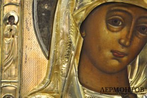 Икона Богоматерь Казанская в серебряном окладе. Российская империя, 1908-1917 