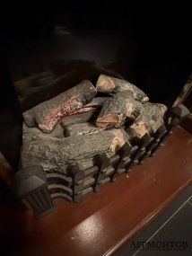 Каминокомплект: портал и электрический очаг. МДФ, шпон