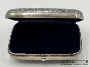 Кошелек Кремль. Россия, 19 век. Серебро 84 пробы, чернь.