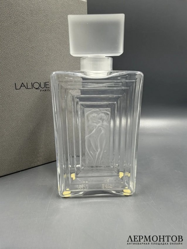 Флакон для духов «Duncan» в стиле ар-деко. Хрусталь, Lalique, Франция