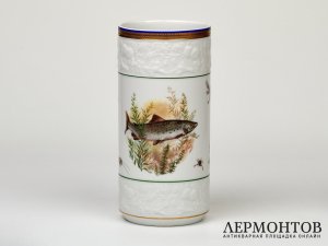 Ваза «Рыбы». Фарфор, Krautheim & Adelberg, Германия, 1945–1977 годы