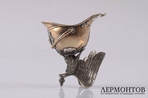 Чарка в виде шлема. А. Хольминг. Фаберже. Серебро 88. Российская империя