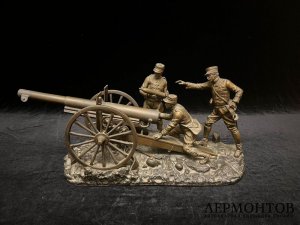 Скульптура солдаты Первой мировой войны. Франция, нач. 20 века. Бронза, патинирование