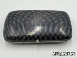 Портсигар с чернью. Россия, Г. Клингерт, 19 век. Серебро 84 проба.