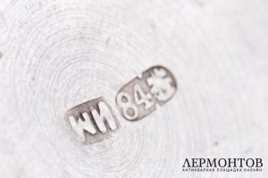 Сахарница. Мнекин Иван Николаевич. Серебро 84 пробы. Российская империя. XIXв.